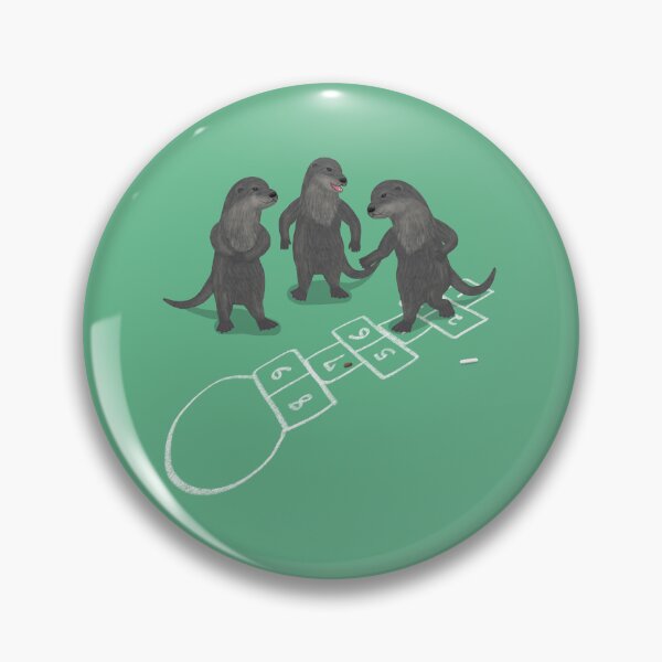 Item preview, Otters playing hopscotch designed and sold by Daniel Vasco.