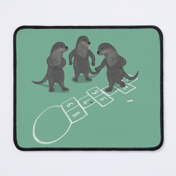 Item preview, Otters playing hopscotch designed and sold by Daniel Vasco.