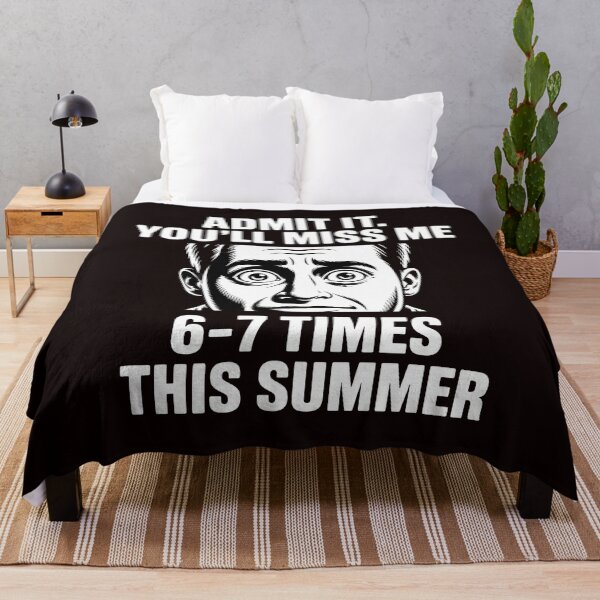 Item preview, Admit It You'll Miss Me 6-7 Times This Summer – School Meme 67 Humor designed and sold by Redgiant87x.