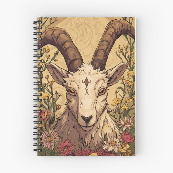 Item preview, Horned Goat Spirit Portrait - Pagan Nature designed and sold by bapupa.