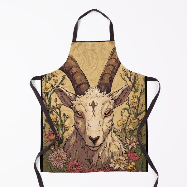 Item preview, Horned Goat Spirit Portrait - Pagan Nature designed and sold by bapupa.