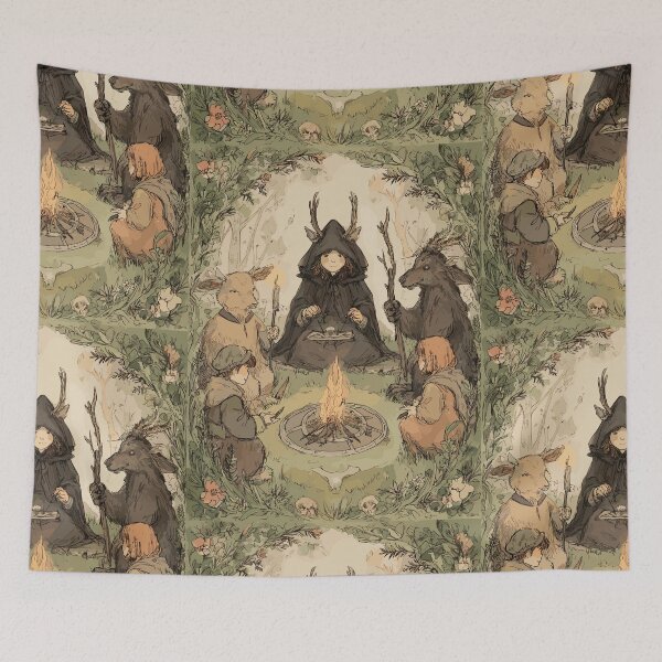 Item preview, Pagan Forest Bonfire Ritual designed and sold by bapupa.