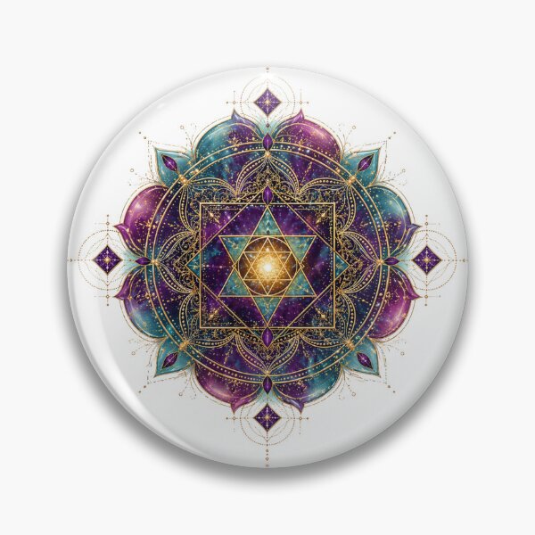 Item preview, Sacred Geometry Mandala - Star of David Merkaba Cosmos Art designed and sold by KireaDesigns.