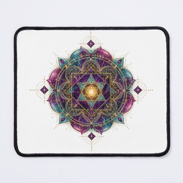 Item preview, Sacred Geometry Mandala - Star of David Merkaba Cosmos Art designed and sold by KireaDesigns.