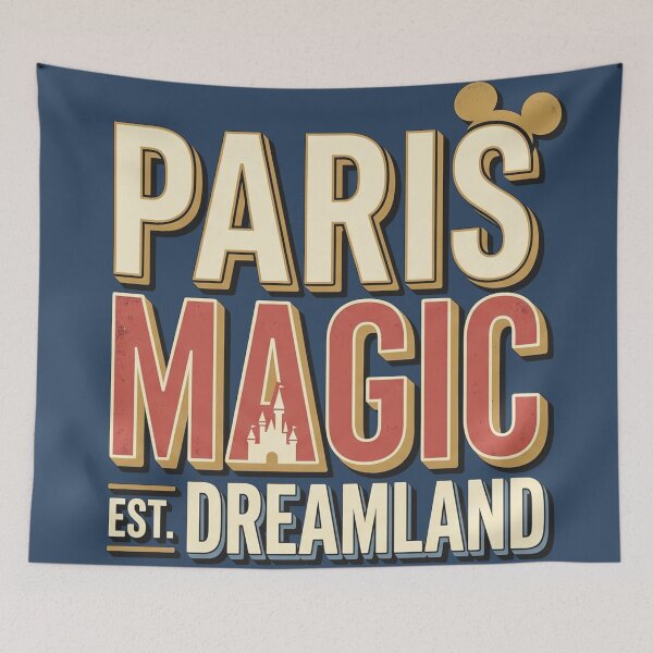 Item preview, Paris Magic EST Dreamland – Whimsical Typography & Fairytale City Lights Aesthetic designed and sold by ArtsyExplorer.
