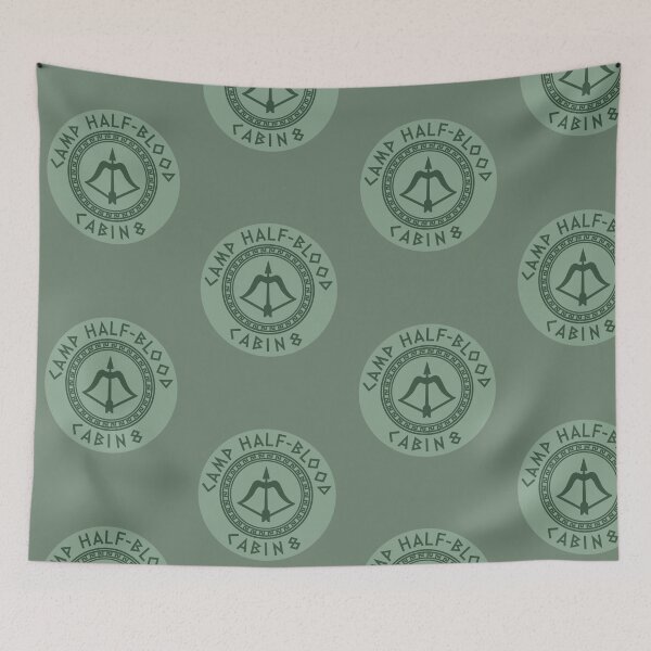 Item preview, Camp Half-Blood Cabin 8 Crest designed and sold by jamierachelz.