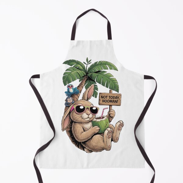 Item preview, Not Today Hooman Funny Bunny – Lazy Bunny Chill Meme Design designed and sold by ColorFlick.