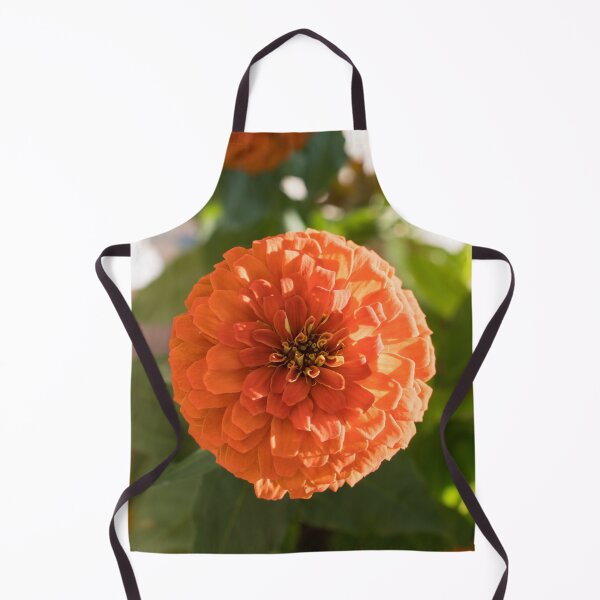 Item preview, Happy Bright Orange Zinnia Blossoms designed and sold by Georgia Mizuleva.