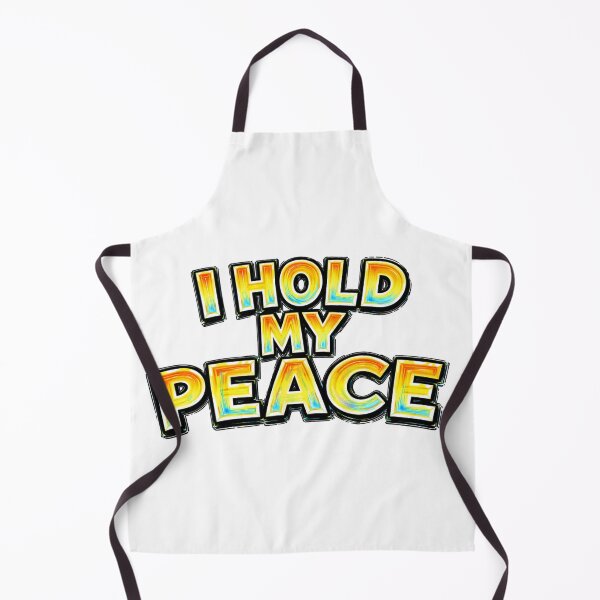 Item preview, I HOLD MY PEACE – hand drawn childlike typography designed and sold by Mac Sketches.