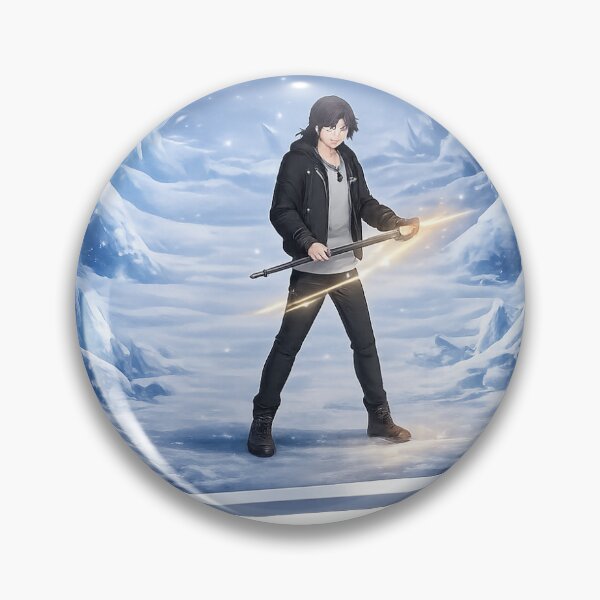 Item preview, Anime Warrior with Glowing Sword in Snow designed and sold by Farheen786.