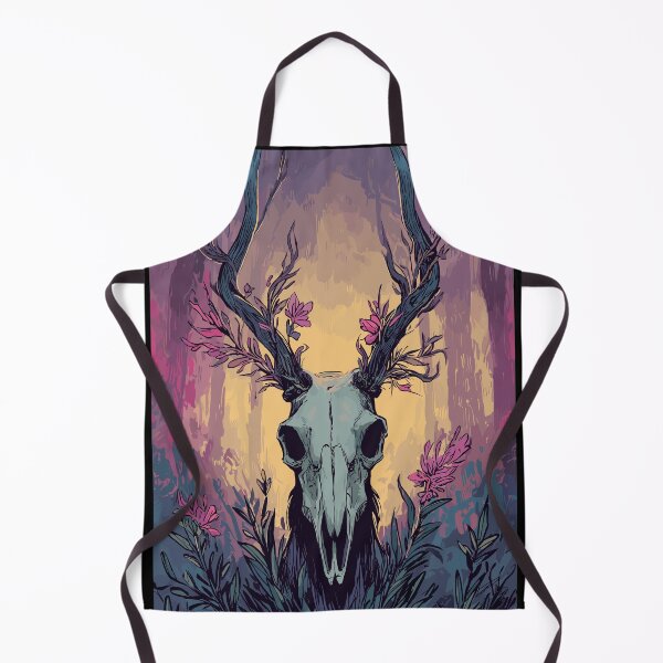 Item preview, Flowering Stag Skull Totem - Pagan Symbolism designed and sold by bapupa.