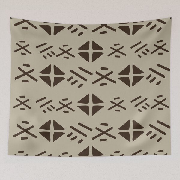 Item preview, Traditional Bogolan Pattern from Mali designed and sold by Wolagno.
