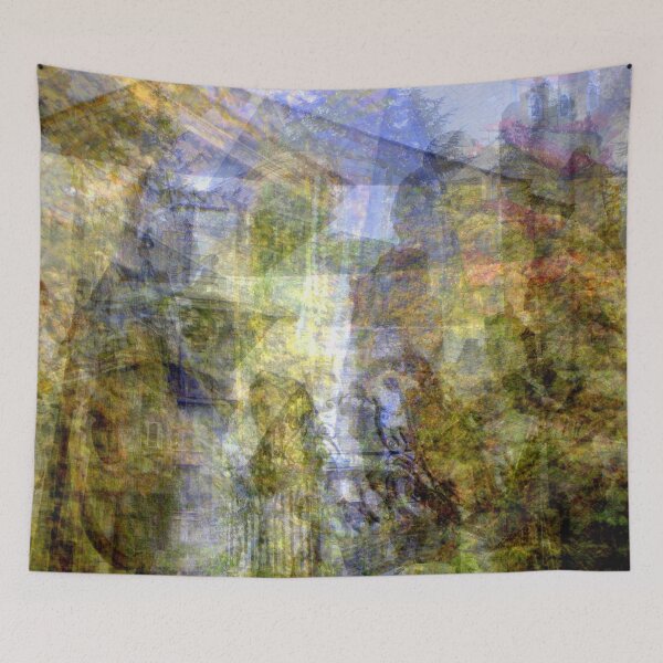 Item preview, IMultiple Exposure Abstract Photography | Dreamscape Landscape Art | Surreal Vintage Layered Image | Fine Art Print designed and sold by branaghbel.