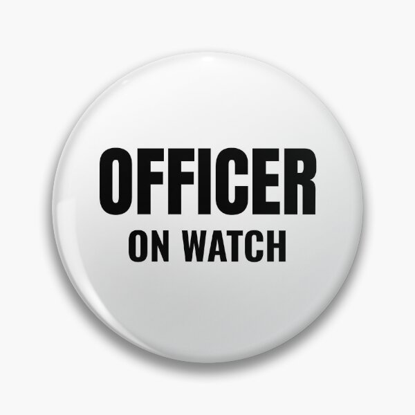 Item preview, Officer on Watch (Black) designed and sold by ShipCrewNation.
