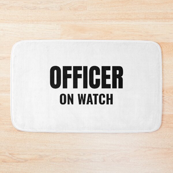 Item preview, Officer on Watch (Black) designed and sold by ShipCrewNation.