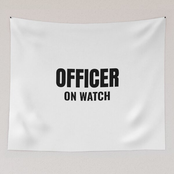 Item preview, Officer on Watch (Black) designed and sold by ShipCrewNation.