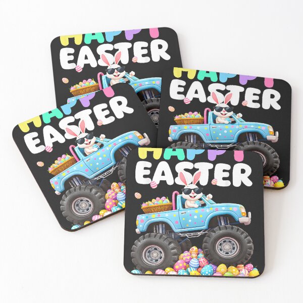 Item preview, Happy Easter Cool Bunny Monster Truck Design designed and sold by anngon66.