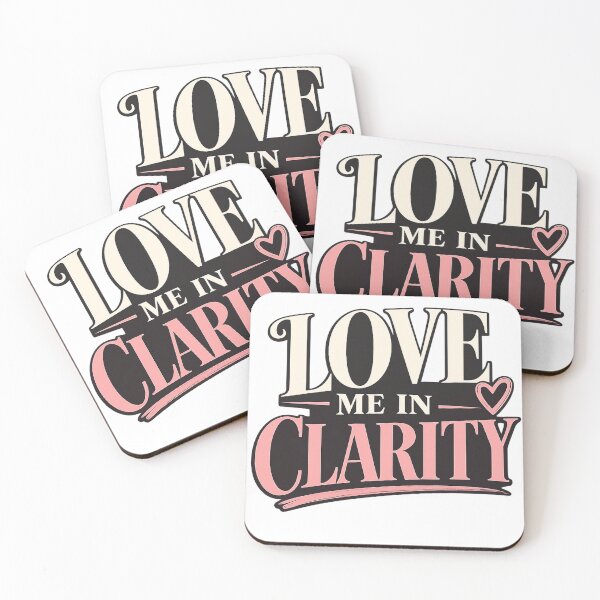 Item preview, Love Me with Clarity Shirt, Relationship Quote, Self Worth Typography Design designed and sold by JagrDesigns.
