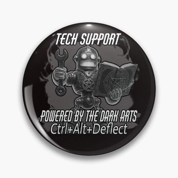 Item preview, Tech Support — Powered by the Dark Arts & Ctrl+Alt+Deflect | Funny IT Shirt | Sysadmin Gift | Programmer Humor | Geek Tee designed and sold by A-T-H.