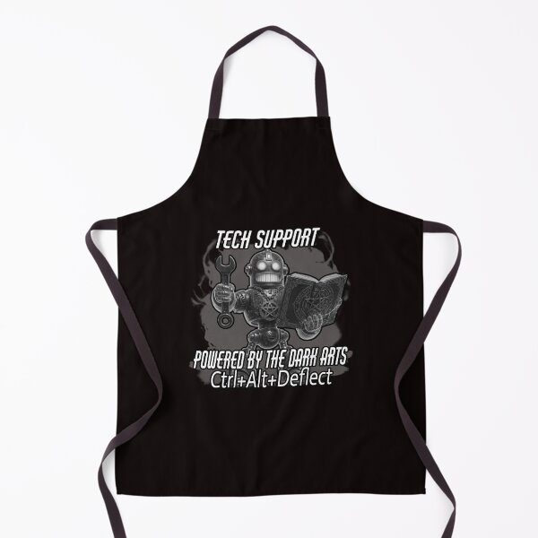 Item preview, Tech Support — Powered by the Dark Arts & Ctrl+Alt+Deflect | Funny IT Shirt | Sysadmin Gift | Programmer Humor | Geek Tee designed and sold by A-T-H.