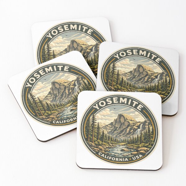 Item preview, Yosemite National Park Sticker – California USA Vintage Nature Design designed and sold by pod24.