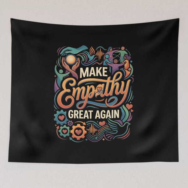 Item preview, Make Empathy Great Again - Glowing Human Connection & Compassion Art designed and sold by Recovering Pessimist.