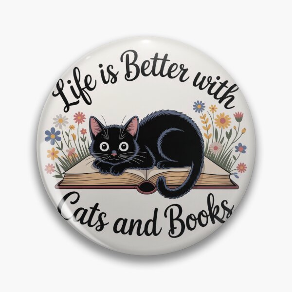 Item preview, Cozy Cat & Book – Life is Better with Cats and Books designed and sold by emiiemilova.