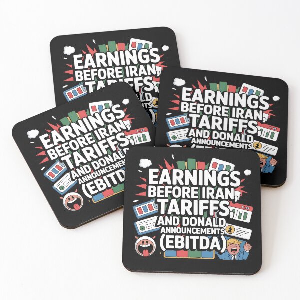 Item preview, EBITDA Earnings Before Iran Tariffs Donald Announcements Funny Stock Market Meme T-Shirt designed and sold by patricke116.