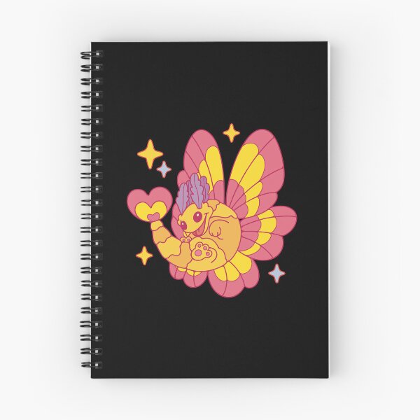 Item preview, Silly rosy maple moth dragon - dark version designed and sold by Erika Vaigel Creations.