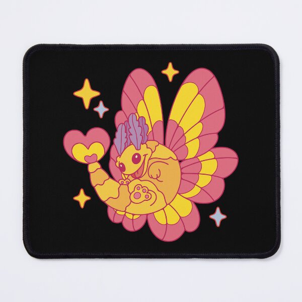 Item preview, Silly rosy maple moth dragon - dark version designed and sold by Erika Vaigel Creations.