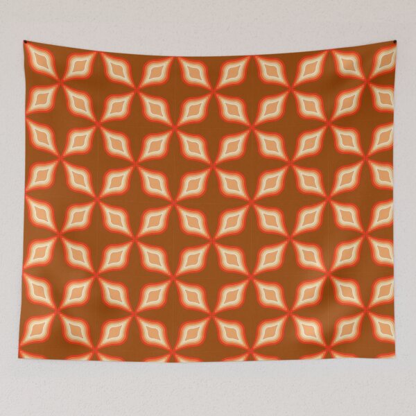 Item preview, Retro 70s Geometric Petal Pattern designed and sold by Far Out Goods.