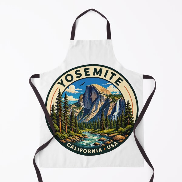 Item preview, Yosemite National Park Sticker – Half Dome California USA Vintage Art designed and sold by pod24.