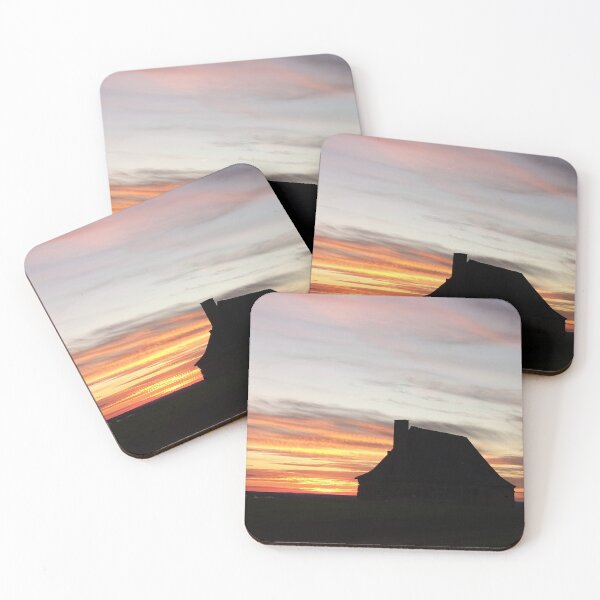 Item preview, Solitary Stone House at Sunset Silhouette designed and sold by Kainicram.