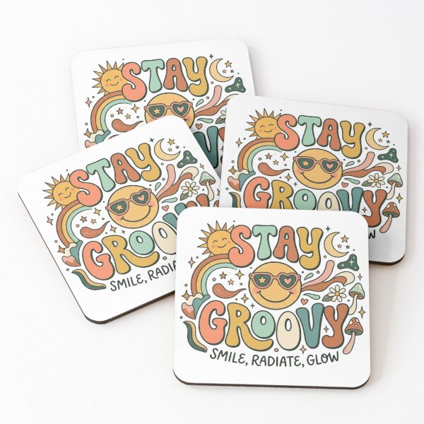 Item preview, Stay Groovy Retro Sticker – 70s Sunshine, Smiles & Positive Vibes designed and sold by MyTutina.
