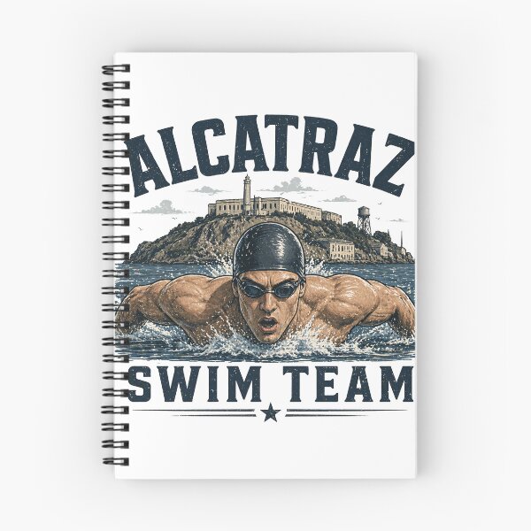 Item preview, Alcatraz Swim Team Funny Swimming Shirt Escape From Alcatraz Humor Swimmer Graphic Tee designed and sold by SleepyLlamaClothes.