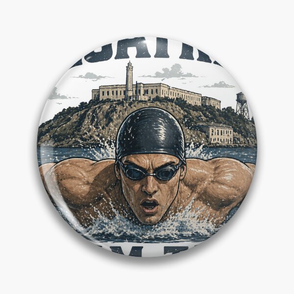 Item preview, Alcatraz Swim Team Funny Swimming Shirt Escape From Alcatraz Humor Swimmer Graphic Tee designed and sold by SleepyLlamaClothes.