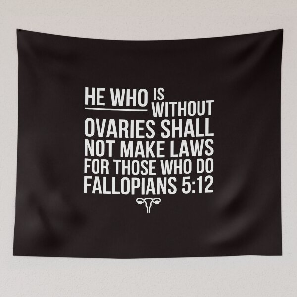Item preview, He Who Is Without Ovaries Shall Not Make Laws For Those – Feminist Religious Empowerment designed and sold by Redgiant87x.