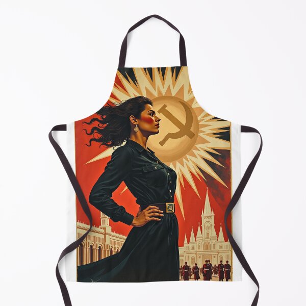 Item preview, Revolutionary Woman Red Gold Propaganda designed and sold by mittie101.