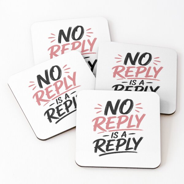 Item preview, No Reply Is a Reply Shirt, Relationship Quote, Self Worth Typography Design designed and sold by JagrDesigns.