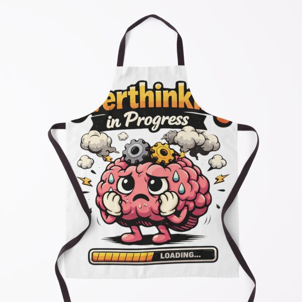 Item preview, Funny Overthinking Brain designed and sold by IMOBILYARI VibeCore.