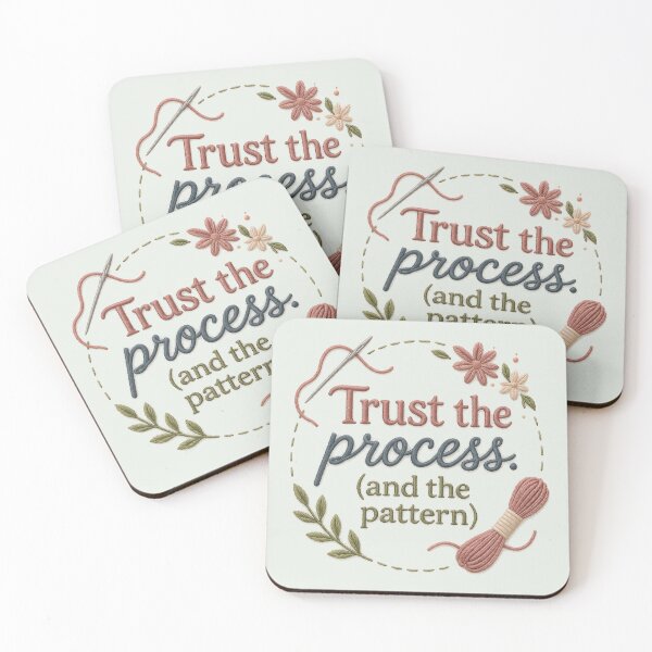 Item preview, Trust the Process (and the Pattern) – Embroidery Style Design designed and sold by blankTeeShirt.