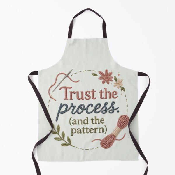 Item preview, Trust the Process (and the Pattern) – Embroidery Style Design designed and sold by blankTeeShirt.