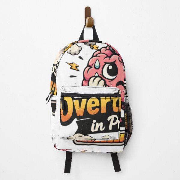 Item preview, Funny Overthinking Brain designed and sold by IMOBILYARI VibeCore.