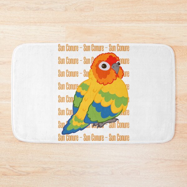Item preview, Cute Sun Conure with Text designed and sold by causebirbs.