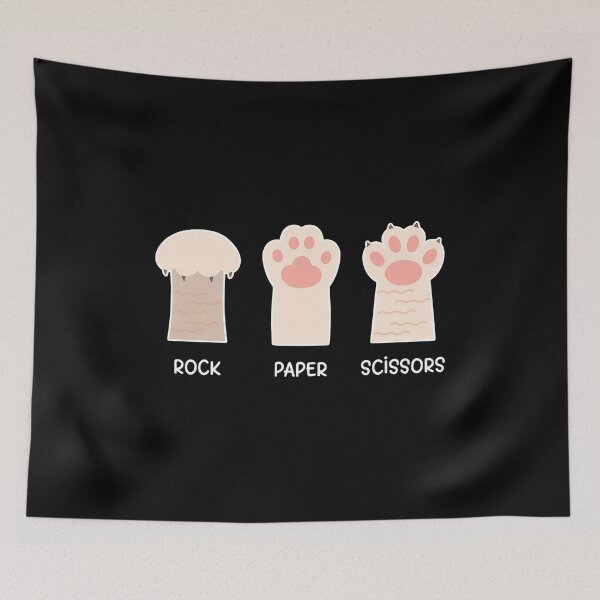 Item preview, Cat Paw Rock Paper Scissors Game Tee designed and sold by Dmo3HarkoArt.