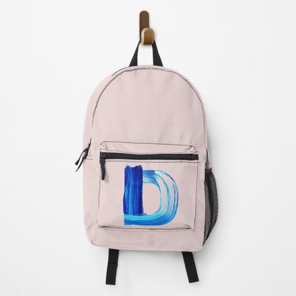 Item preview, Letter D Blue Paint Brushstroke Alphabet Art | Bold Typography Design designed and sold by Artsy Corner.