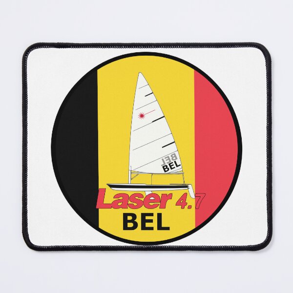 Item preview, Belgium Olympic Sailing ILCA Laser - BEL Belgian Sailing Team Art designed and sold by Boat Park Supply.