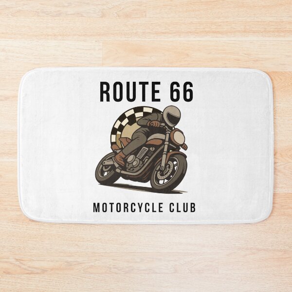 Item preview, Route 66 Motorcycle Club — Retro Café Racer Emblem designed and sold by MGHCreations.
