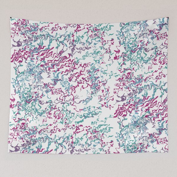 Item preview, Olas de colores azul y morado designed and sold by SuperFloofRes.