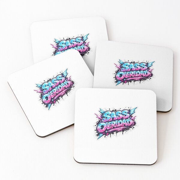 Item preview, SASS OVERLOAD – Edgy Bubble Letter Graffiti with Chrome Shine & Neon Pop designed and sold by SparkVault.